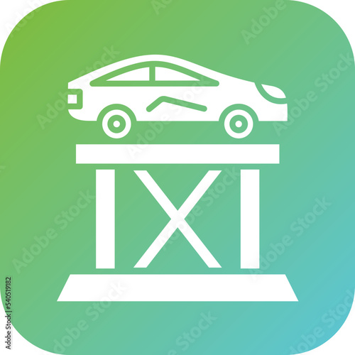 Car Lift Icon Style