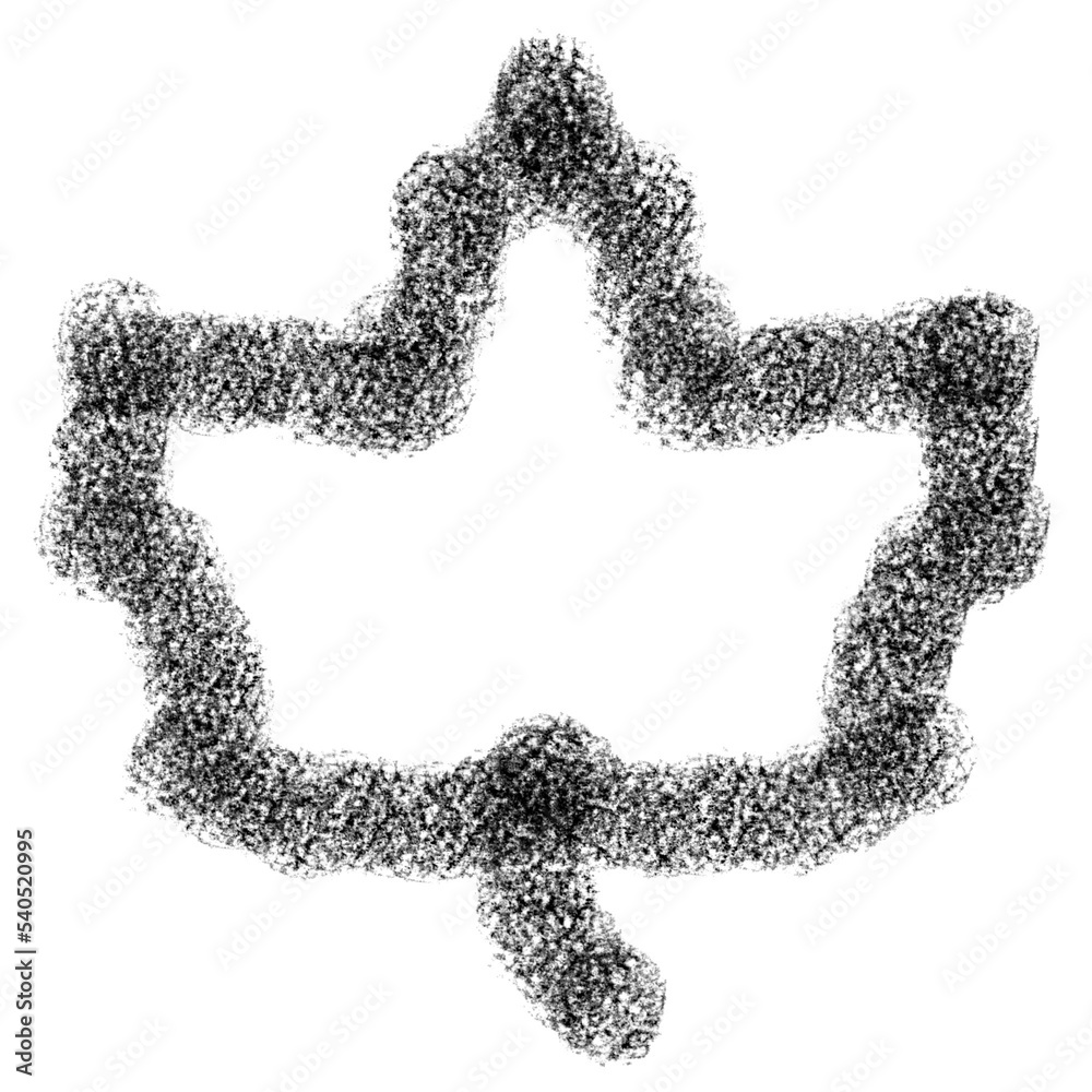 Leaf. Drawing of a plant on a white background. Stylization. Leaf. Drawing of a plant on a white background. Stylization.
