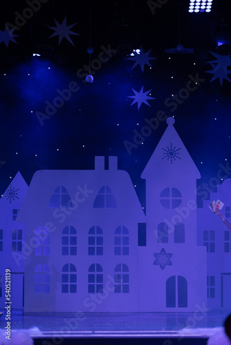 Wallpaper Mural Theatrical scene without actors, scenic light and smoke Torontodigital.ca