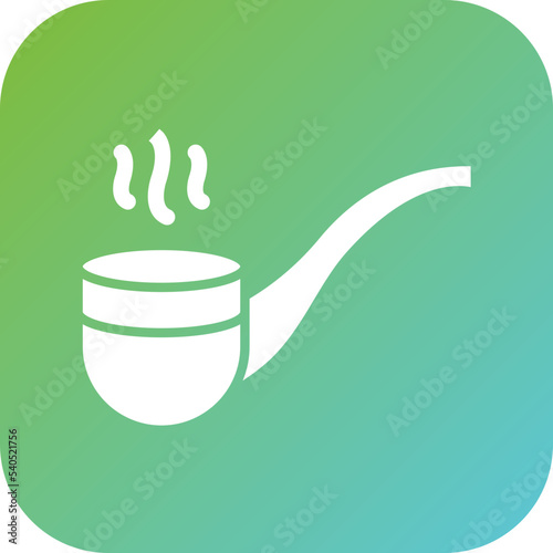 Smoking Pipe Icon Style