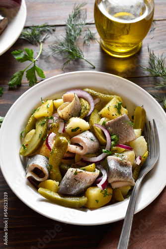 Herring and potato salad