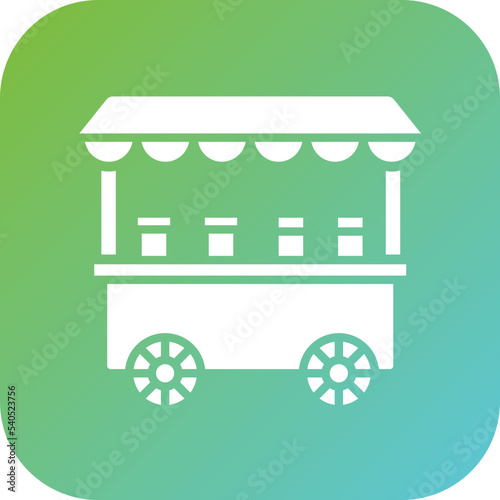 Toffee Apple Stall Icon Style