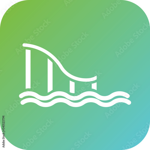 Water Slide Icon Style