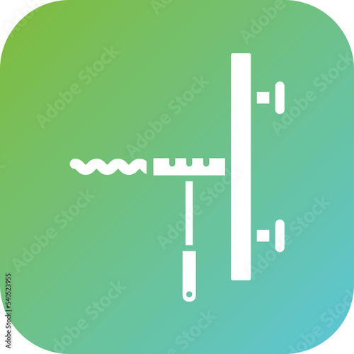 Sink Auger Icon Style