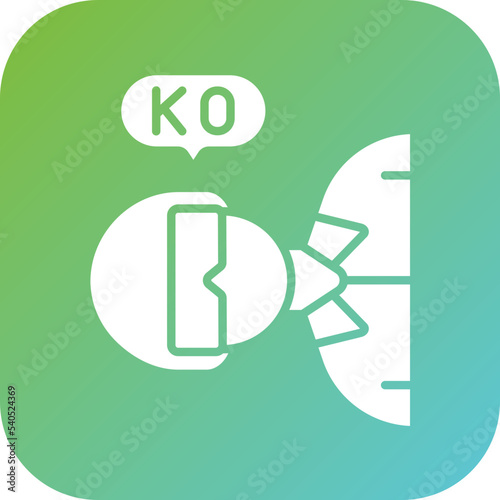 Knocked Out Icon Style