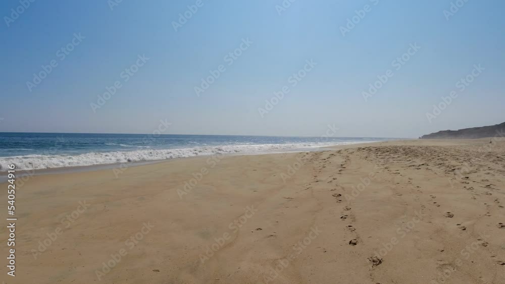Lonely beautiful beach with no tourists on the Pacific coast in Puerto Escondido Oaxaca Mexico Lonely beautiful beach with no tourists on the Pacific coast in Puerto Escondido Oaxaca Mexico