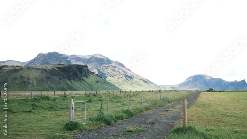 Iceland's landscape with mountains