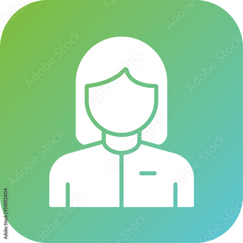 Customer Female Icon Style