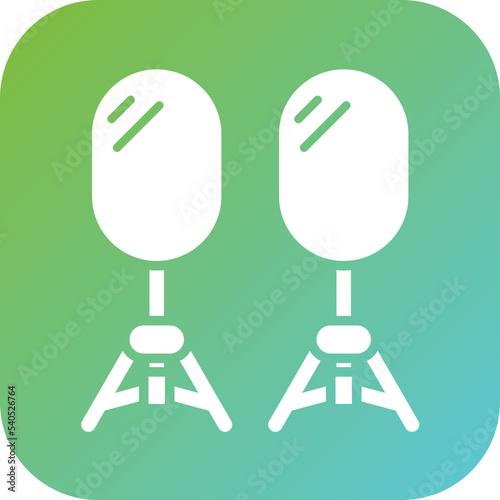 Camera Reflector Icon Style