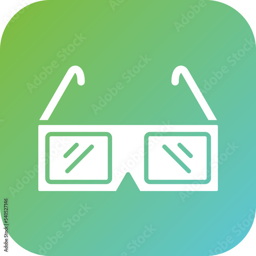 3d Glasses Icon Style