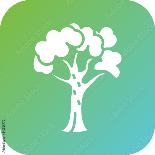 Deciduous Tree Icon Style