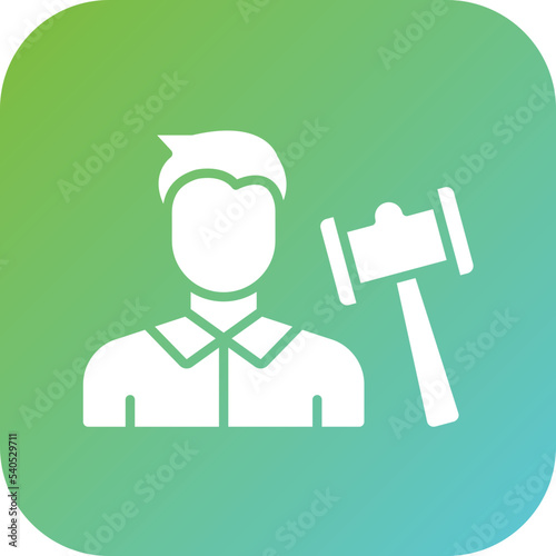 Auctioneer Male Icon Style