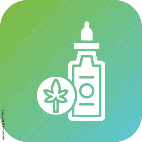 Cbd Oil Icon Style