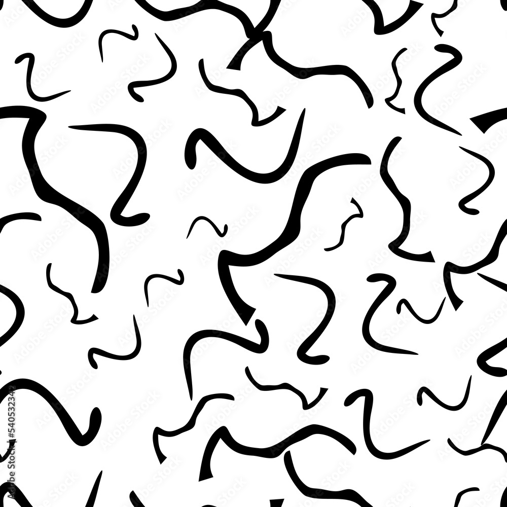 Seamless pattern with sketch squiggle Seamless pattern with sketch squiggle
