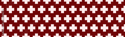 Seamless hospital background with plus symbols