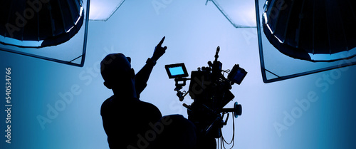 Foto Video or film production studio used in shooting videography or photography and photo sets