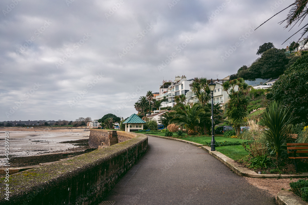 Beautiful house on the coast of Jersey Island in UK, Channel Islands Beautiful house on the coast of Jersey Island in UK, Channel Islands