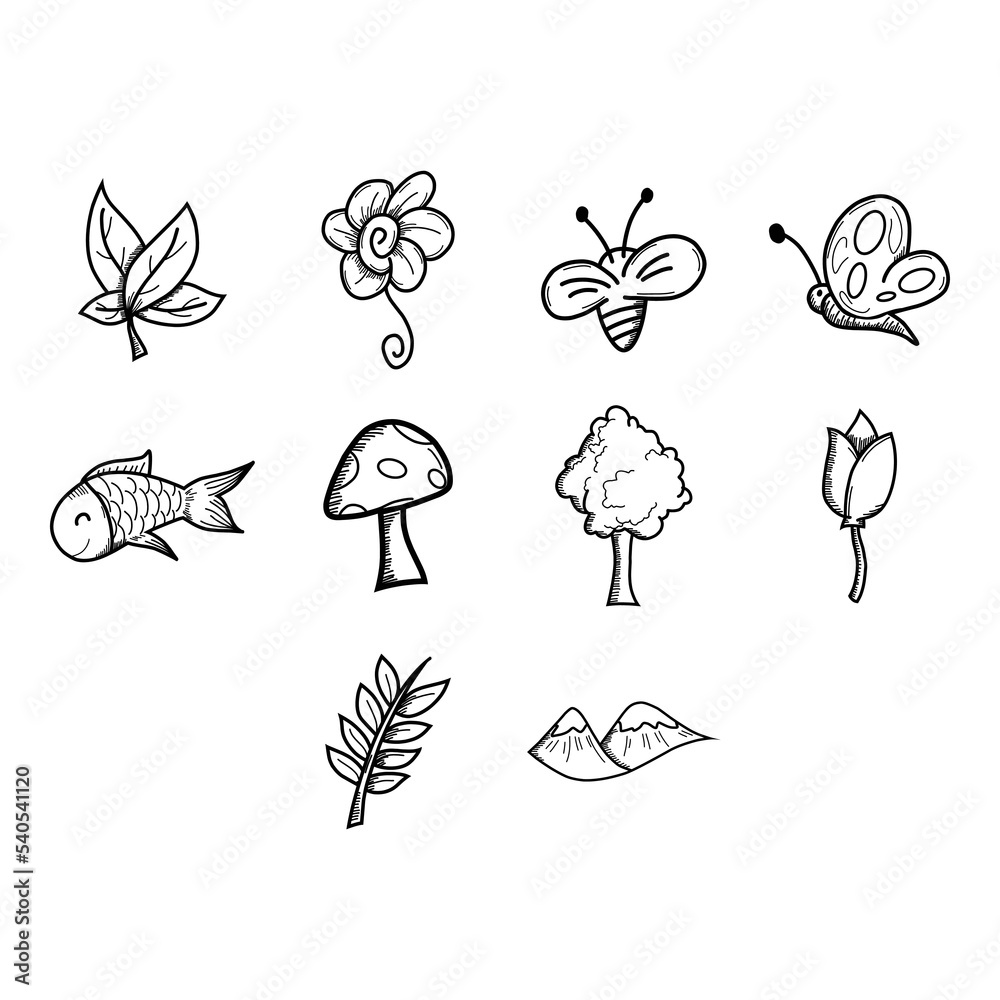 nature icon set nature icon set