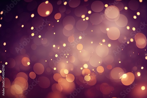 Blurred bokeh lights background, Merry Christmas, Happy New Year concept.