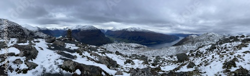Panoramalanschaft in Norwegen 