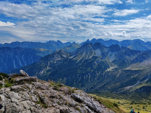 Bergpanorama in den Alpen