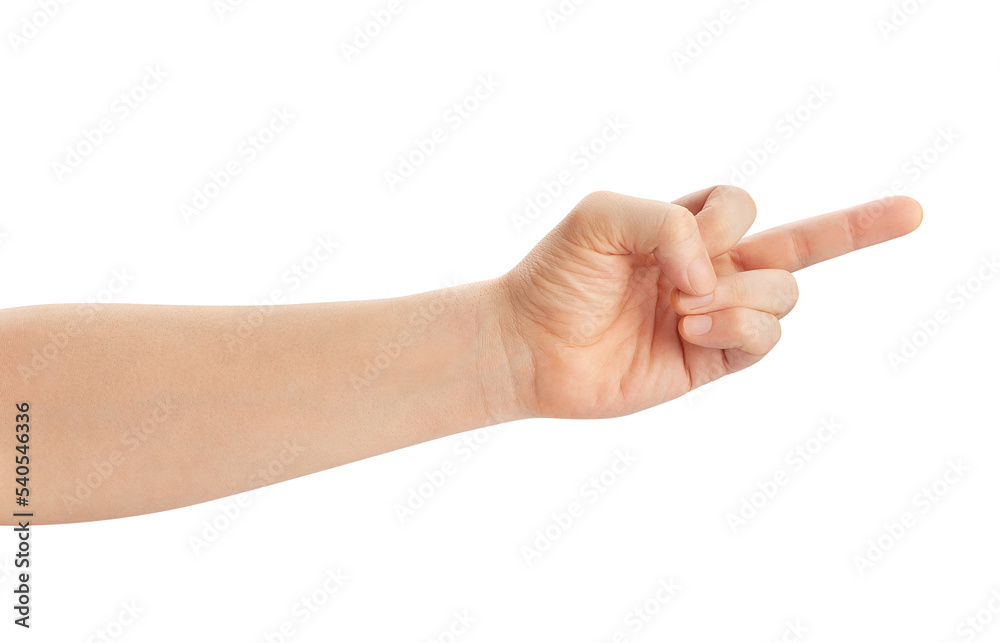 middle finger gesture path isolated on white middle finger gesture path isolated on white