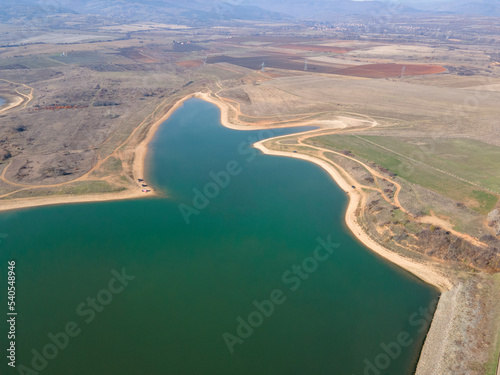 Aerial view of Drenov Dol reservoir, Bulgaria photo