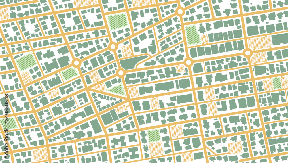 Map navigation to own house.View from above the map buildings. Detailed view of city from above. Graphic tourist map. City top view. Abstract background. Gps Flat style, Vector, illustration isolated. Map navigation to own house.View from above the map buildings. Detailed view of city from above. Graphic tourist map. City top view. Abstract background. Gps Flat style, Vector, illustration isolated.