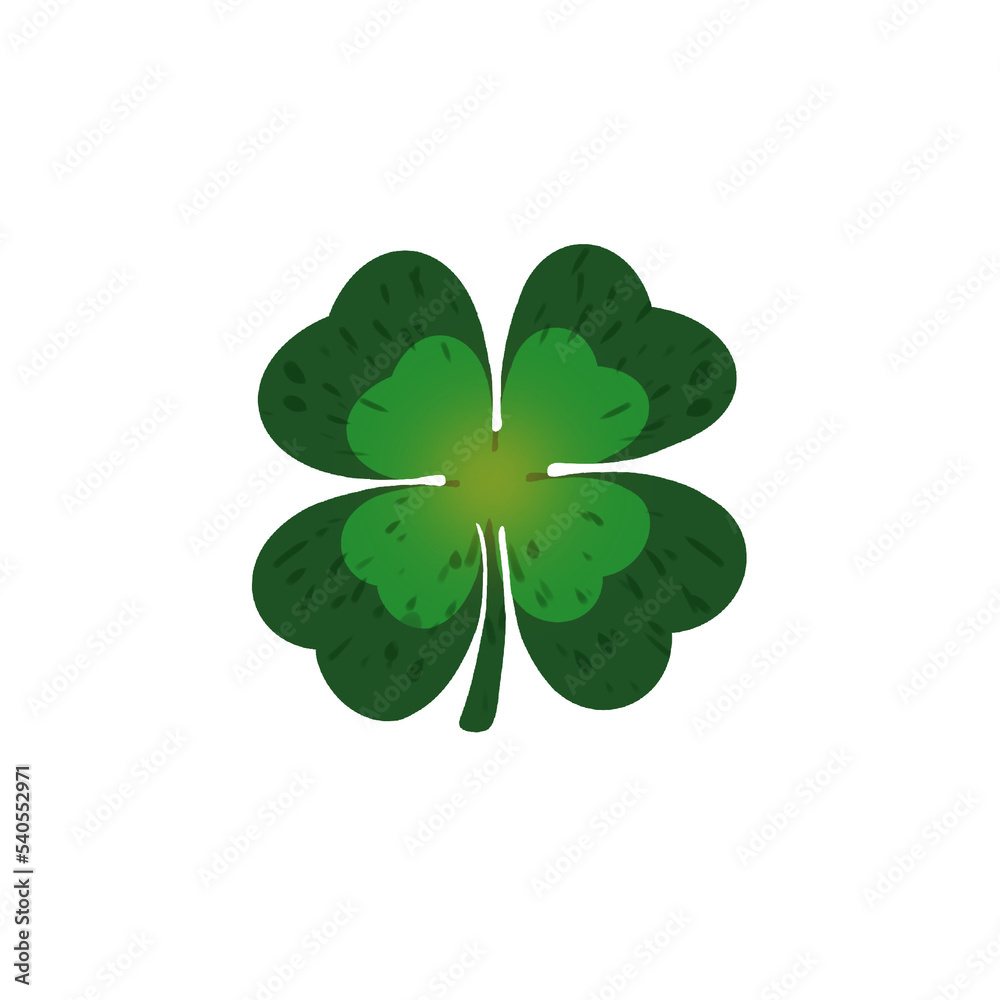 Four leaf clover, lack symbol. St. patricks day green lucky clover leaf isolated on transparent background. Four leaf clover, lack symbol. St. patricks day green lucky clover leaf isolated on transparent background.