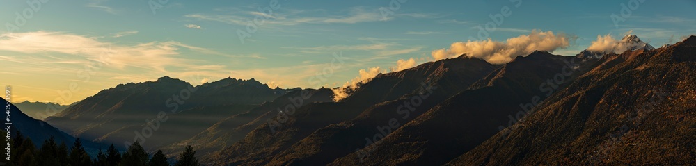 Panoramic view of Eastern Rhaetian Alps