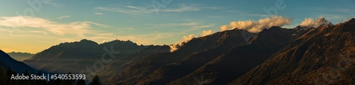 Panoramic view of Eastern Rhaetian Alps