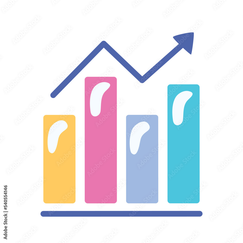 Naklejka premium statistics bars infographic