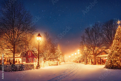 Weihnachtliche Winterlandschaft Christmas Jahreszeit Weihnachsmarkt Advent Stimmung Digital   © Korea Saii