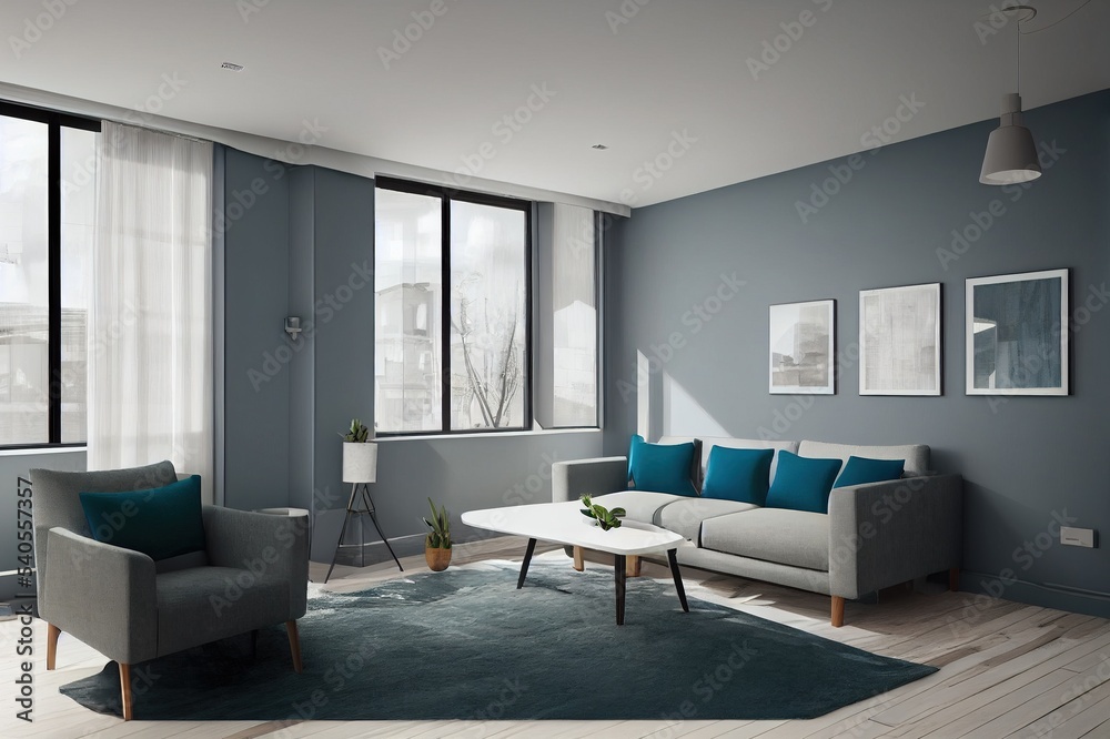 Color Armchair Modern Interior Design