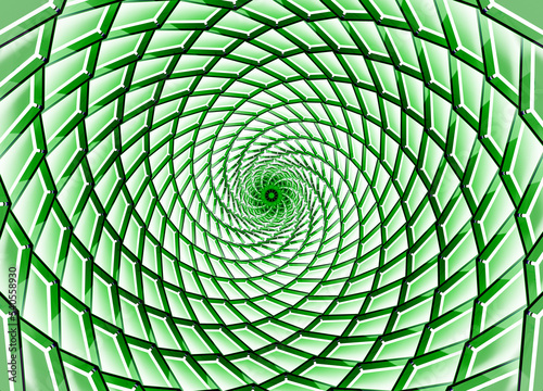 Fibonacci sequence green
