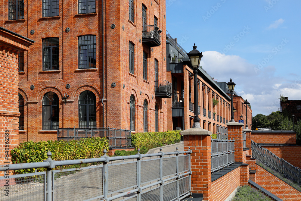 Fototapeta premium Łódź Księży Młyn pofabryczne lofty