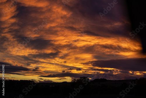 sunset in the clouds