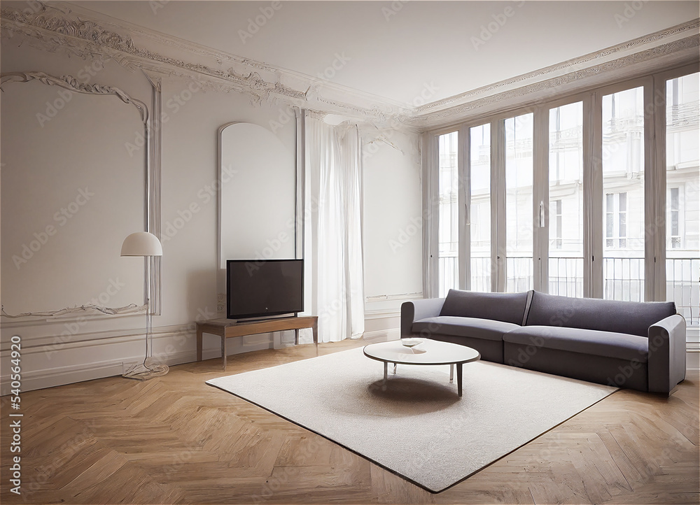 Fototapeta premium Elegant apartment living room