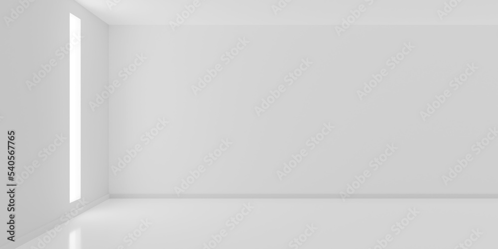 custom made wallpaper toronto digitalEmpty white interior room with light from window on the left walll, modern architecture template background