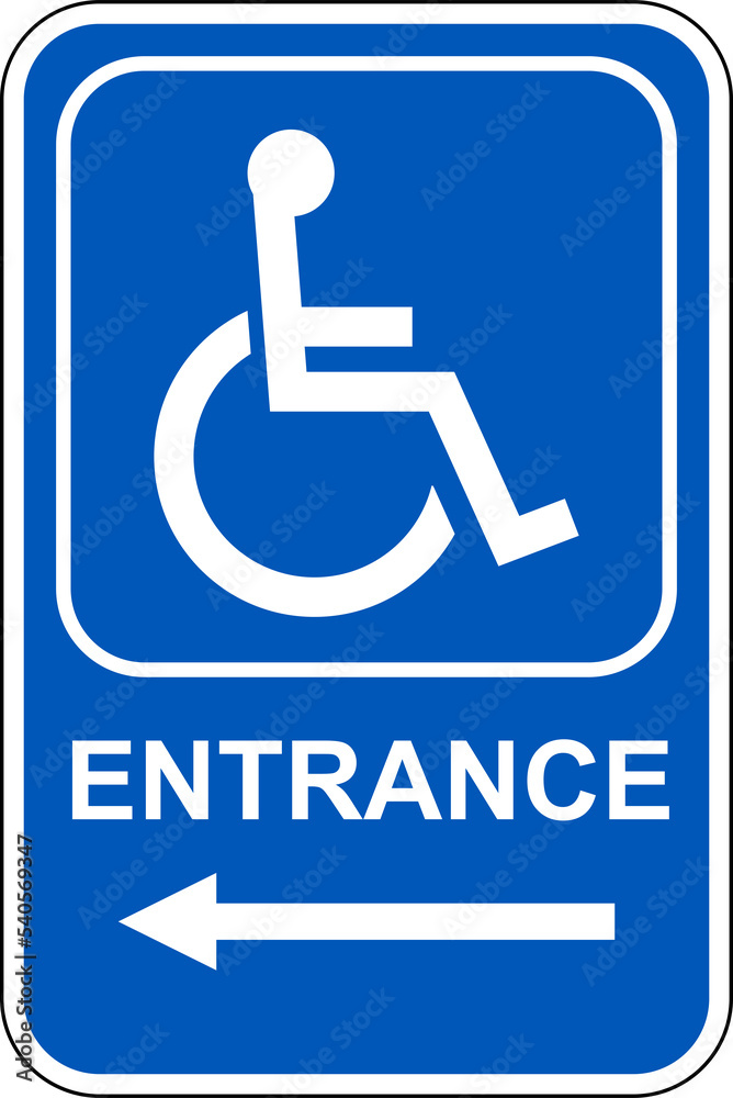 Reserved parking sign disabled access handicapped parking only entrance Reserved parking sign disabled access handicapped parking only entrance