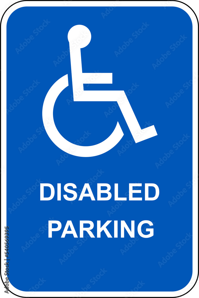 Reserved parking sign disabled access handicapped parking only Reserved parking sign disabled access handicapped parking only
