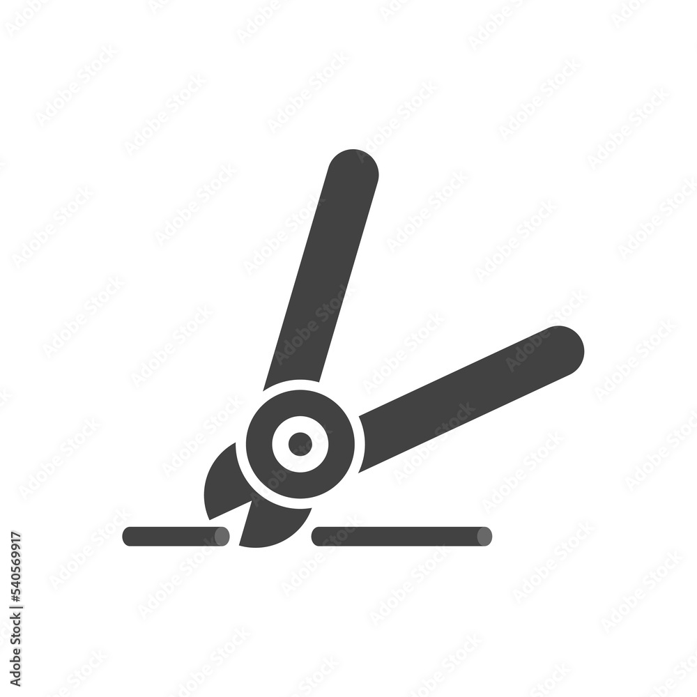 Simple wire cutter icon,Diagonal pliers symbol,Cabling and electrification job logo Simple wire cutter icon,Diagonal pliers symbol,Cabling and electrification job logo