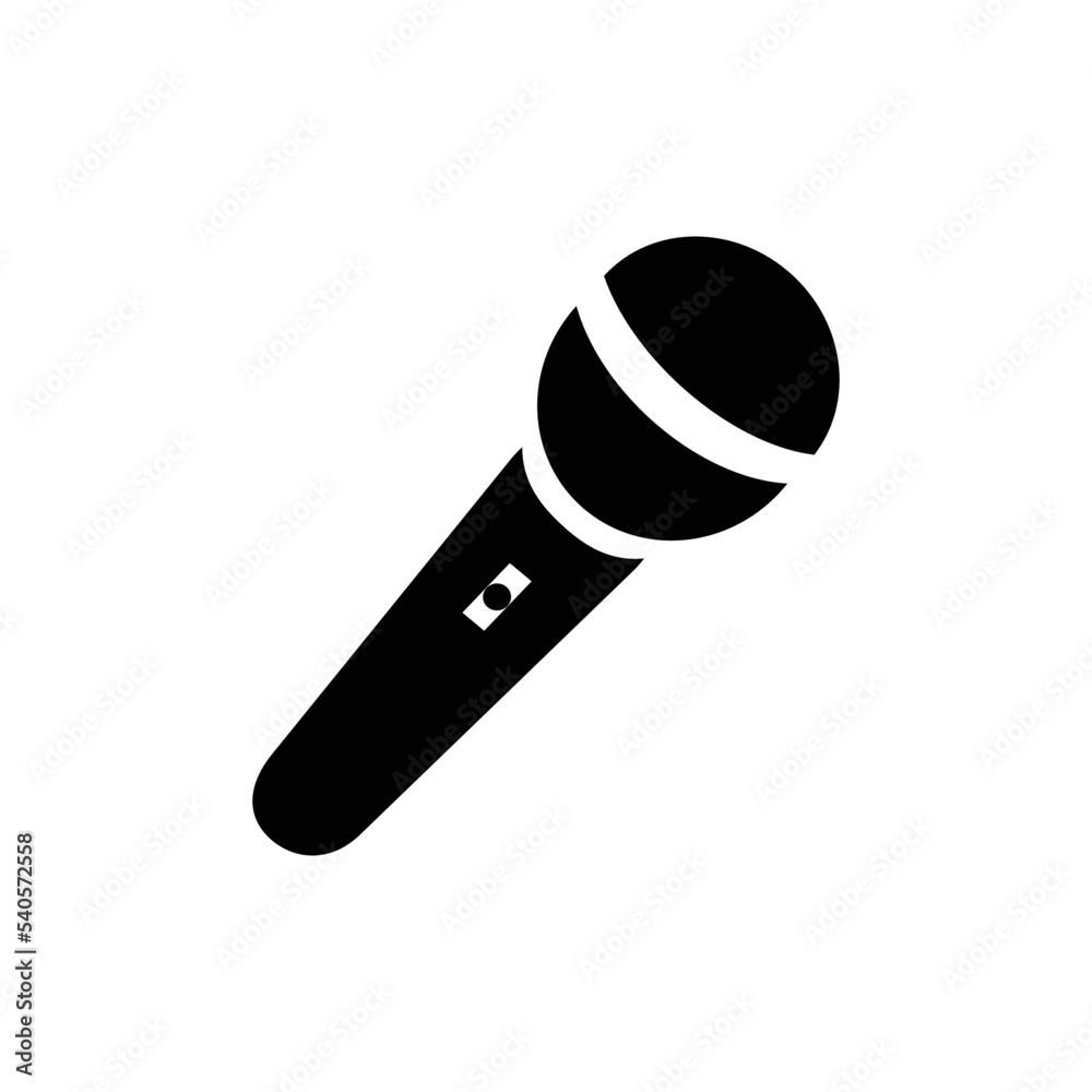 Microphone vector icon on white background Microphone vector icon on white background