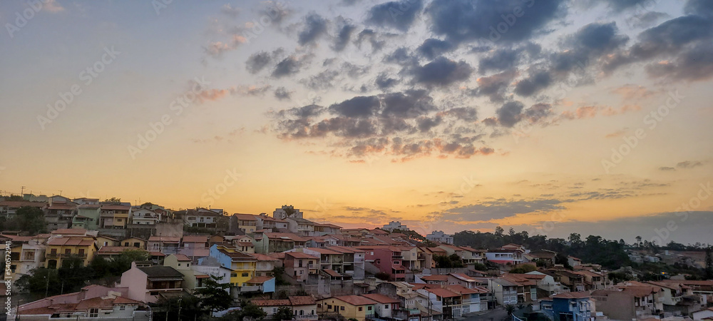 Fototapeta premium image of sky in the late afternoon in Brazil