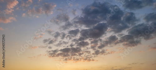 Schilderij op canvas image of sky in the late afternoon in Brazil