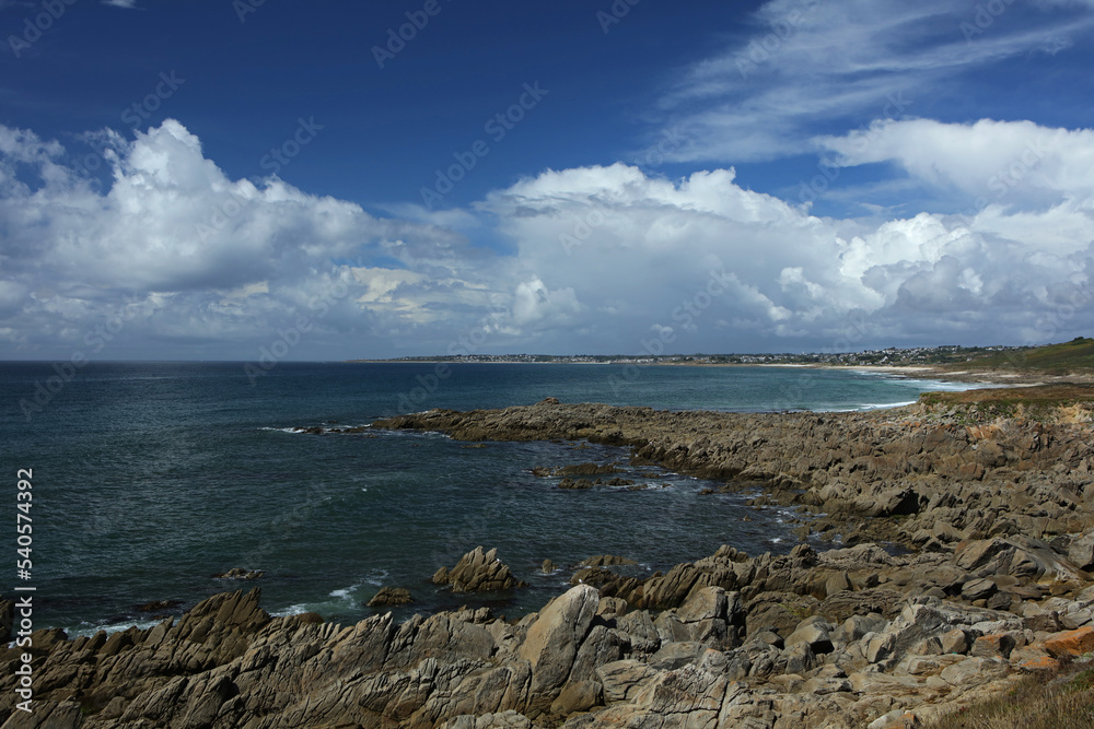 Coastline of Menez Dregan area, Brittany, France