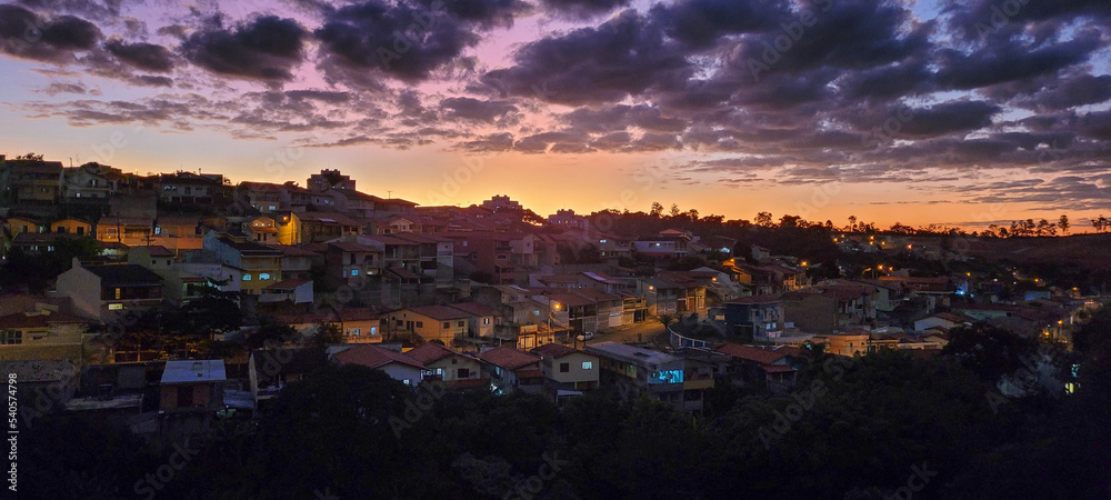 Fototapeta premium image of sky in the late afternoon in Brazil