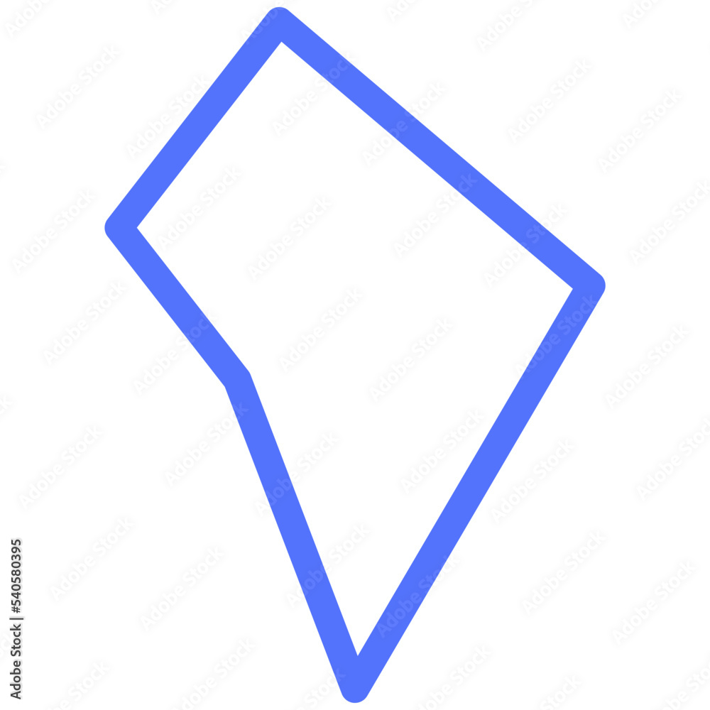 dc washington map line icon dc washington map line icon