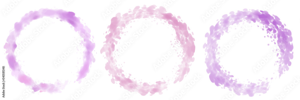 ブラシ　水彩　カラー　丸