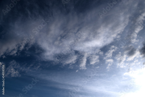 Blue sky with clouds wallpaper